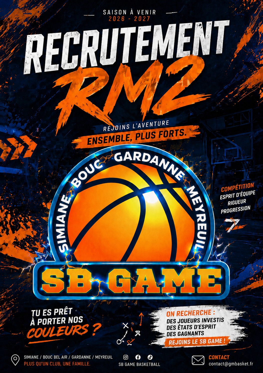 Recrutement RM2 basket