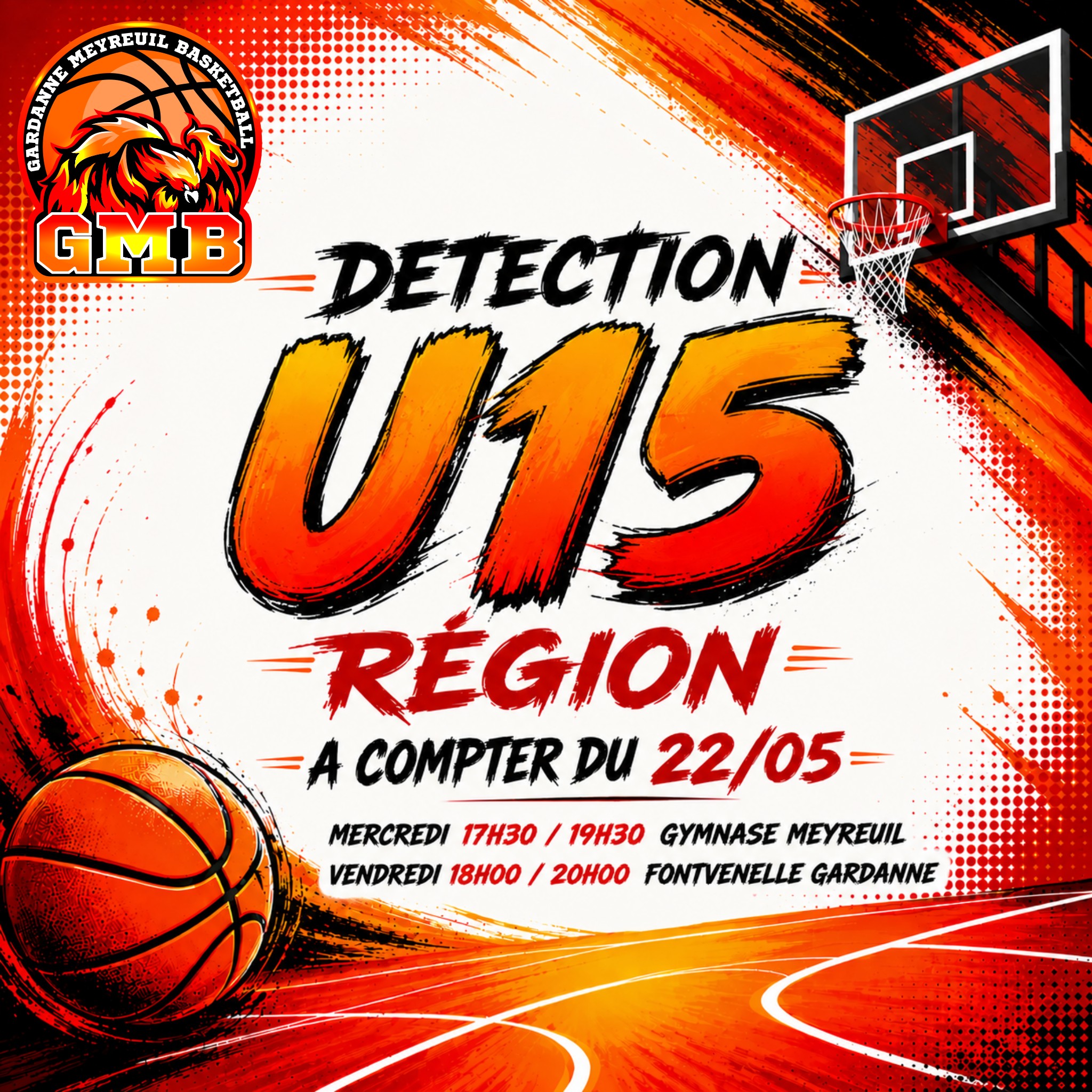Recrutement U15M basket