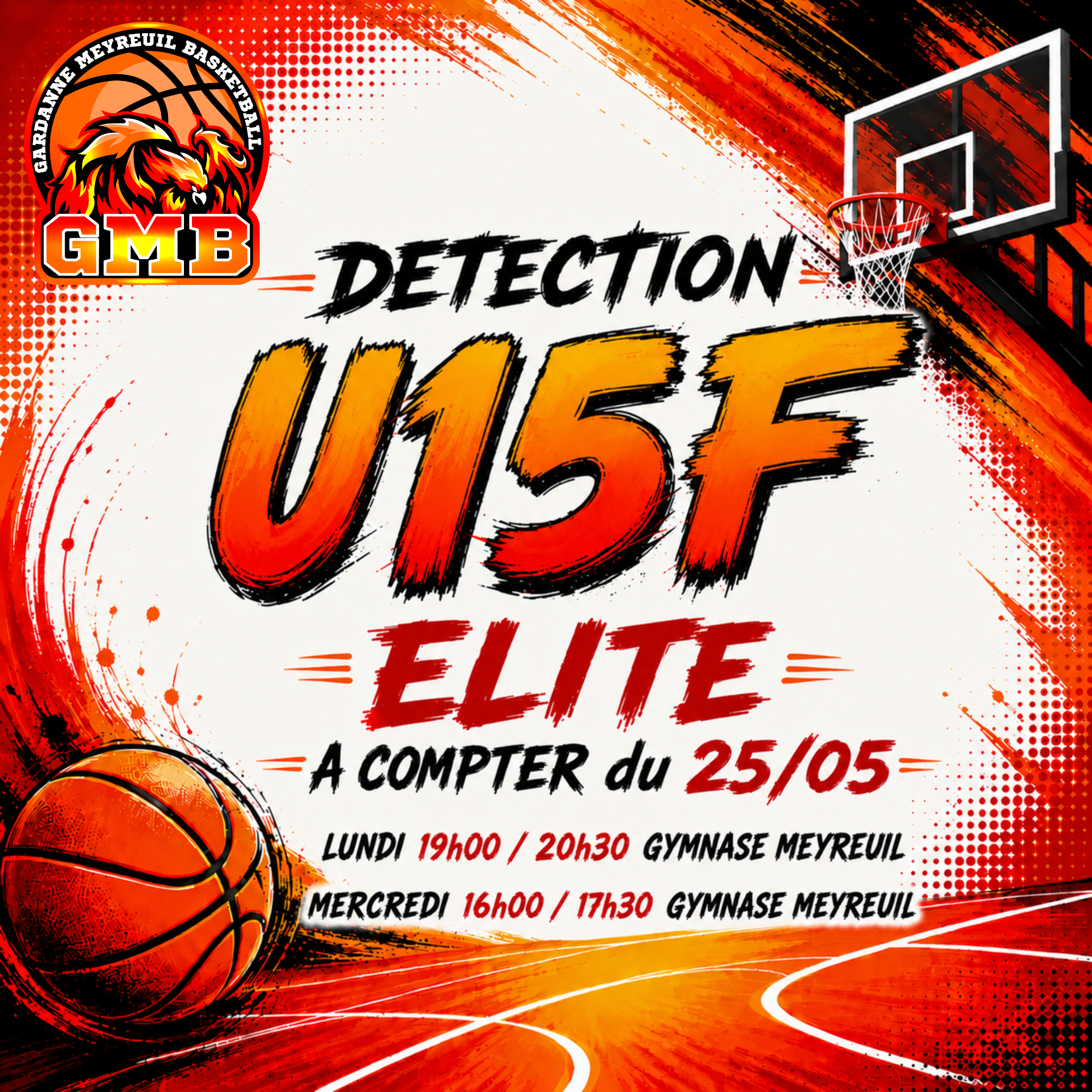 Recrutement U15F basket